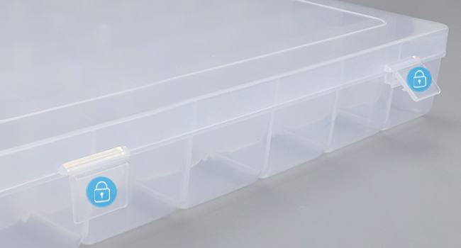 36 Grids Clear Box, 4 Pack