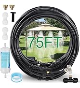 YOFIT Outdoor Misting System for Patio Cooling, 75FT Water Mister Hose Kit, Cooling Misters for P...