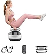 EILISON FITABS 3D Vibration Plate Exercise Machine with Seat - Ocsillation, Pulsation + Vibration...