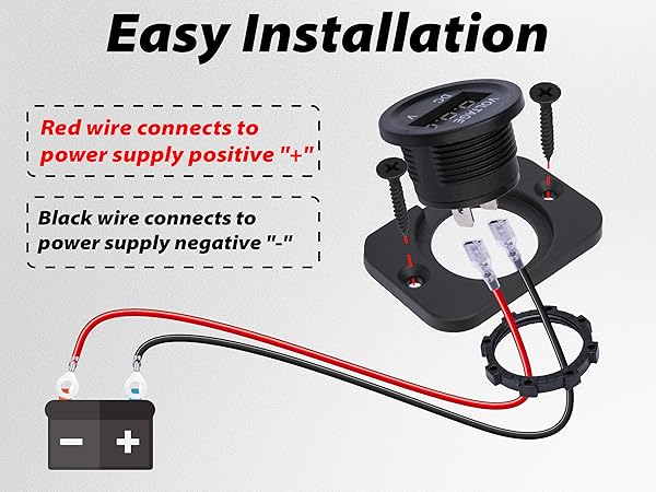 Car Battery Voltage Meter