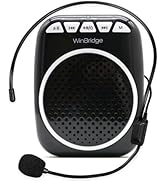 WinBridge WB001 Portable Voice Amplifier with Headset Microphone Personal Speaker Mic Rechargeabl...