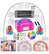 Balloon Arch Kit and Balloon Pump, 10 Feet Wide Adjustable Balloon Arch Stand for Wedding Anniver...