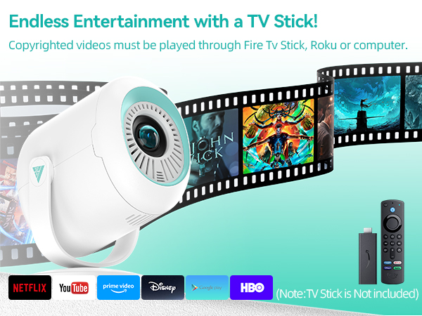 Projector for iPhone and Android projector mini backyard movie setup projector outdoor projector