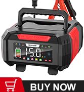 NEXPEAK 15-Amp Battery Charger, Trickle Charger 12V 24V Car Battery Charger 9-Stage Smart LiFePO4...
