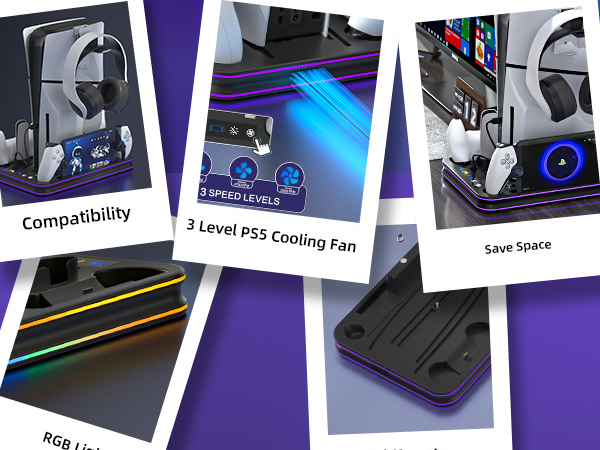 PS5 Stand and Cooling Station