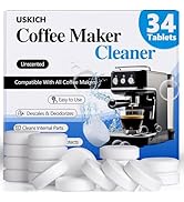 Coffee Machine Cleaner Descaler Tablets 34 Pack, Coffee Maker Cleaner for Keurig, Ninja, Breville...