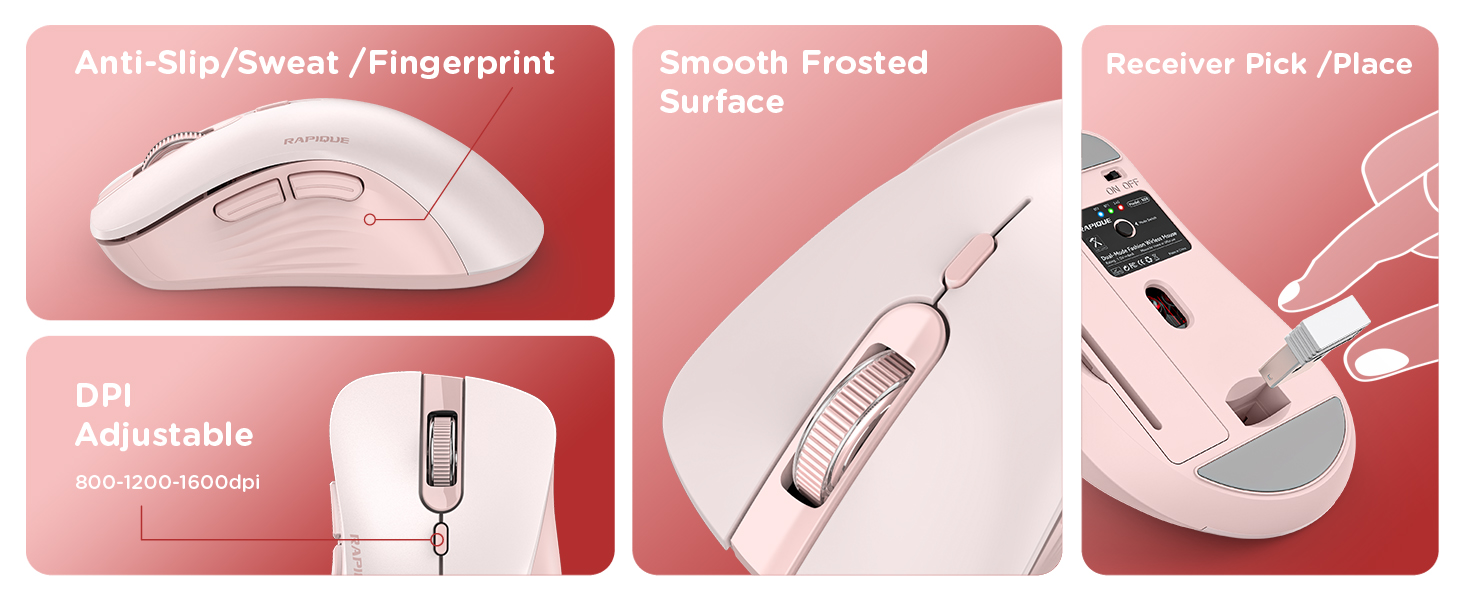 RAPIQUE R09 Bluetooth Wireless Mouse