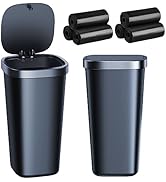 xuenair 2 Pack Mini Car Trash Can with Lid and 90 Bags, Cup Holder Trash Can for Car Waterproof &...