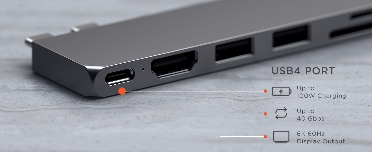 SATECHI SLIM PRO HUB 7 IN 1