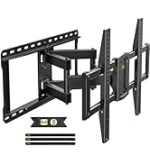 USX MOUNT 37-90 inch Full Motion TV Wall Mount, Fits 24" Wood Studs, Wall Mount TV Bracket with S...