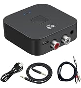 Szyafei 5.0 Bluetooth Audio Receiver,NFC Bluetooth Audio Rdapter,3.5mm AUX or RCA input Speaker, ...