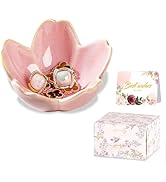 Jewelry Dish Birthday Christmas Gifts For Women Ceramic Ring Holder Jewelry Tray Vanity Organizer...