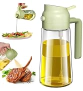 Wayeept Olive Oil Sprayer Mister for Cooking,2 in 1 Olive Oil Dispenser Bottle for Kitchen,17oz O...
