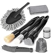 Viewmax 8PCS Car Interior Detailing Kit - 200g Cleaning Gel (185% More Than 70g), Ultra-Soft Deta...