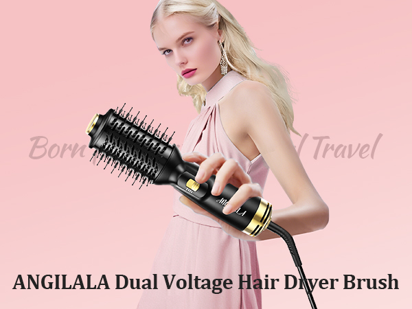 dual voltage hair dryer brush