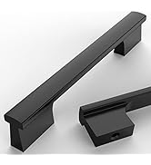 Asidrama 10 Pack 5 Inch(128mm) Matte Black Kitchen Cabinet Handles, Cabinet Pulls Kitchen Cabinet...