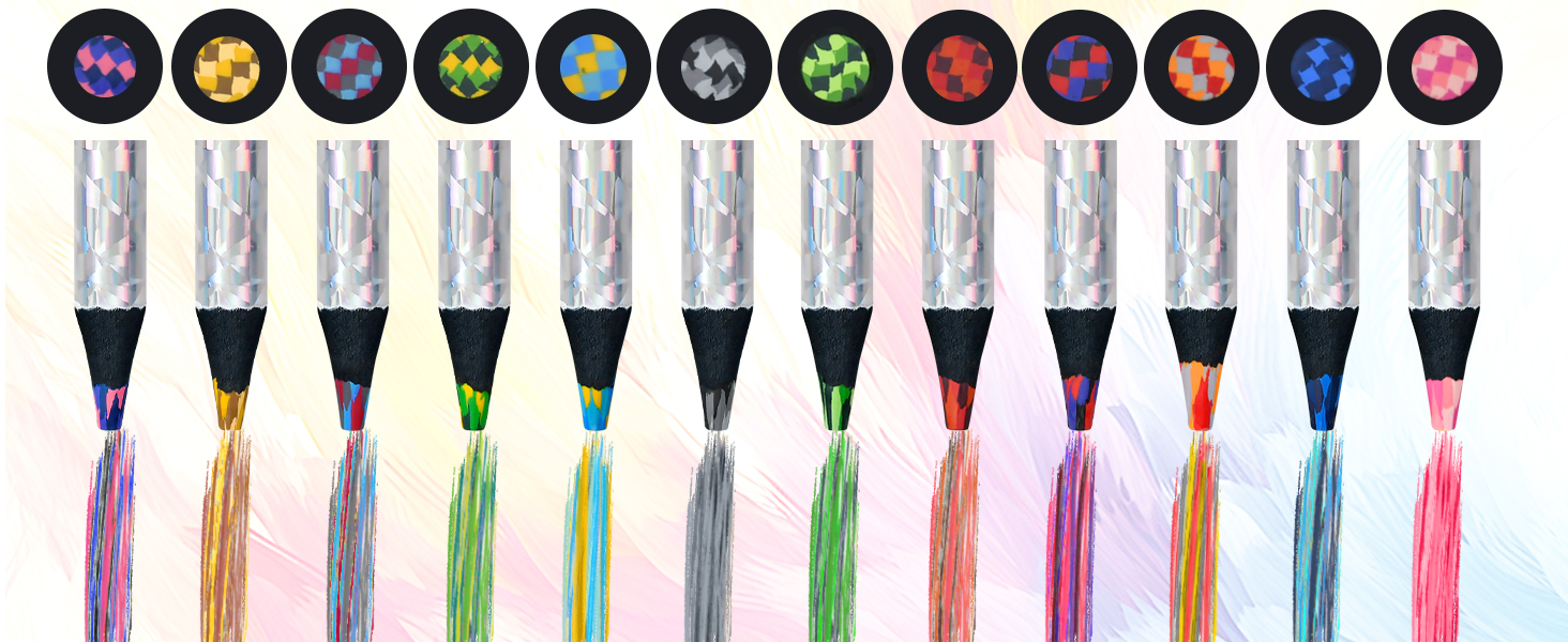 rainbow colored pencil