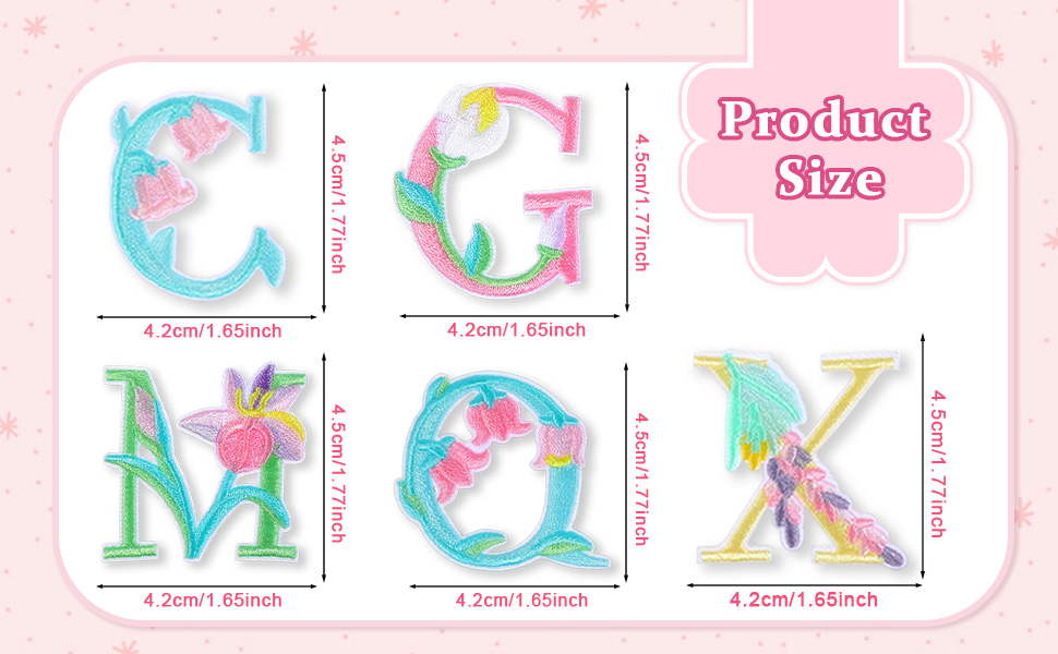 Iron on Letter Patches