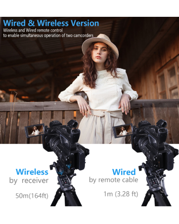 Updated Wireless Camcorder Remote Control Zoom Controller