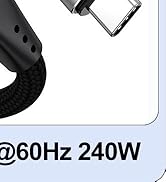 Thunderbolt 5 Cable 3.3Ft with 80Gbps Data Transfer Up to 120Gbps Bandwidth for Dual 8K/6K Video,...