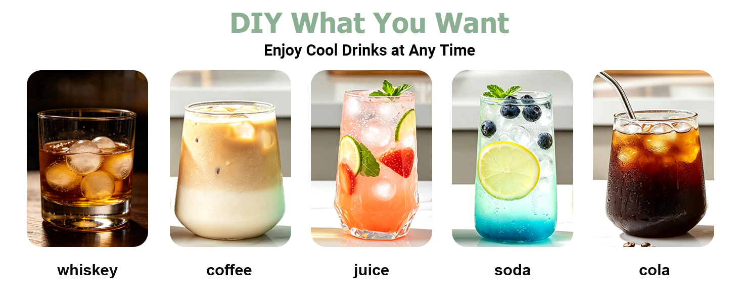 Enjoy cool drinks at any time