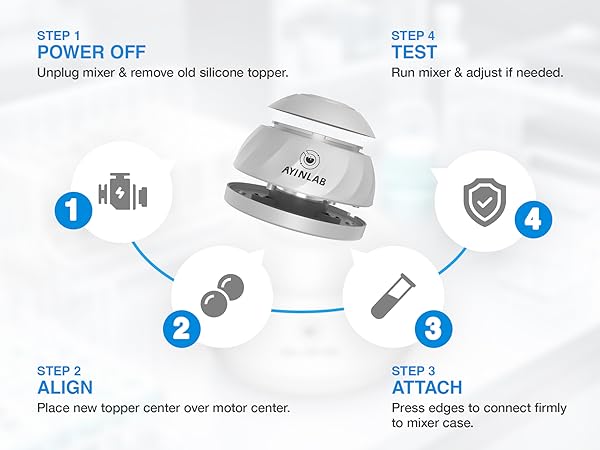 how to change silicone topper for ayinlab vortex mxier