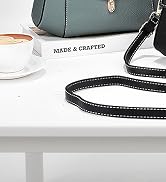 imeetu Genuine Leather Crossbody Bag for Women, Tote Bag Removable Shoulder Strap