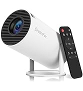 Mini Projector with WiFi and Bluetooth, 4K 1080P Support Portable Projector, 170 ANSI, 180° Rotat...