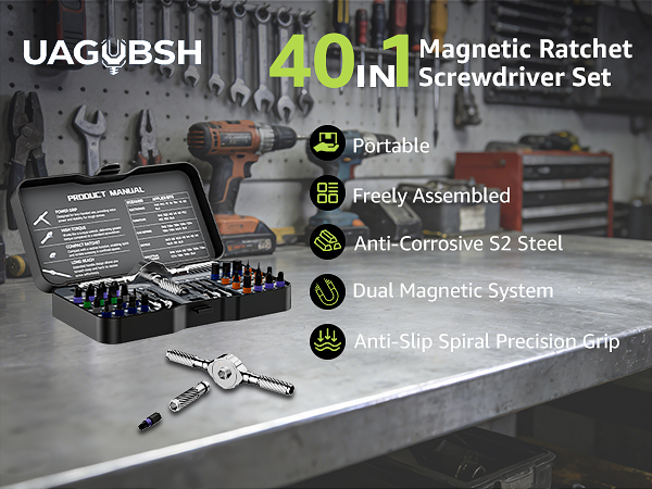 40 in 1 Magnetic Screwdriver Set 