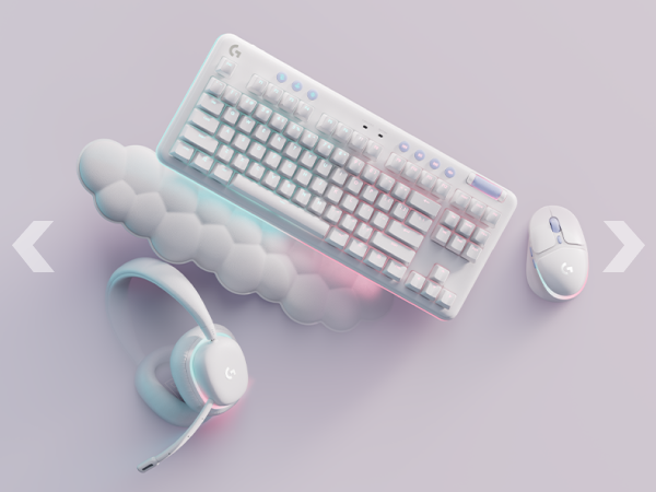 G705 mouse, G735 headset, G715 keyboard and palm rest