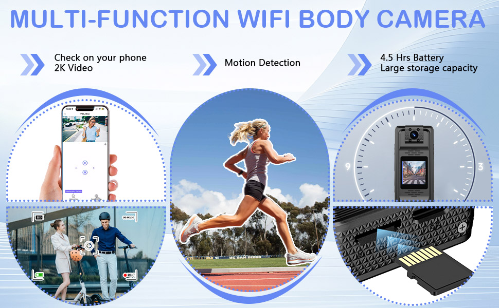 MULYI-FUNCTION WIFI BODY CAMERA