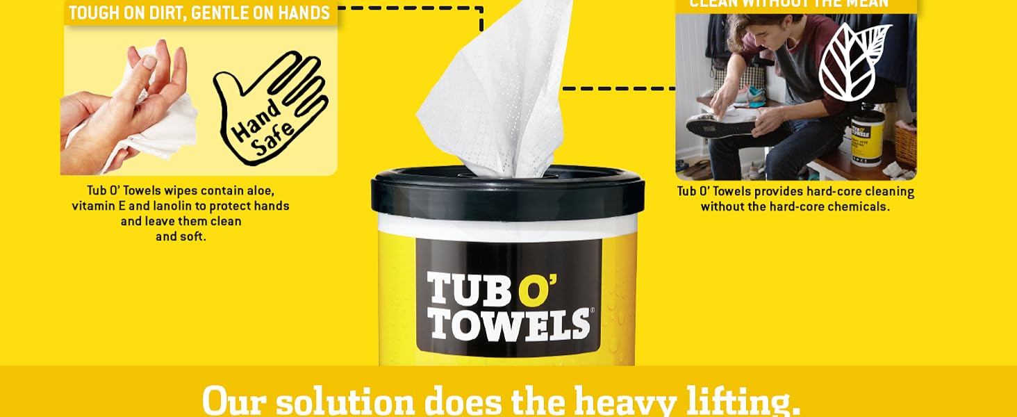 Tough on Dirt, Gentle On Hands. Clean Without the Mean. Our Solution Does the Heavy Lifting.