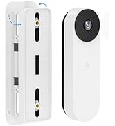 Adjustable Doorbell Mount (30°to 145°) Compatible with Google Nest Doorbell Wired(3nd/2nd Gen/Goo...