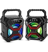 Portable Wireless Bluetooth Speaker for iPhone, Android, iPod and More - Rechargeable Bluetooth S...