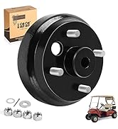 9.99WORLD MALL Golf Cart Brake Drum Hub Assembly for EZGO TXT PDS 1982-up Electric &amp; 1982-1993 2-...