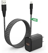 iPhone Charger Cord 20 FT [Apple MFi Certified] iPhone Charger Long Cable with QC 18W Wall Charge...