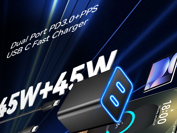 long type c charger fast charging cell phone charger cord type c