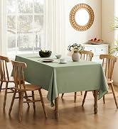 sage green tablecloth
