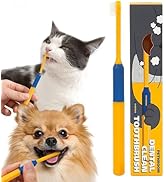 PETHROOM] Pet Toothbrush - Cats, Kitten, Small Dog Dental Care, Removing Teeth Tartar | Soft Bris...