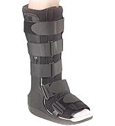 OTC High Top Leg Cast Walker Boot, Black, Medium/Delux Tall