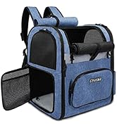 Petskd Pet Carrier Backpack for Small Medium Dogs and Cats, Large Space Fits up to 20 lbs Pets, F...