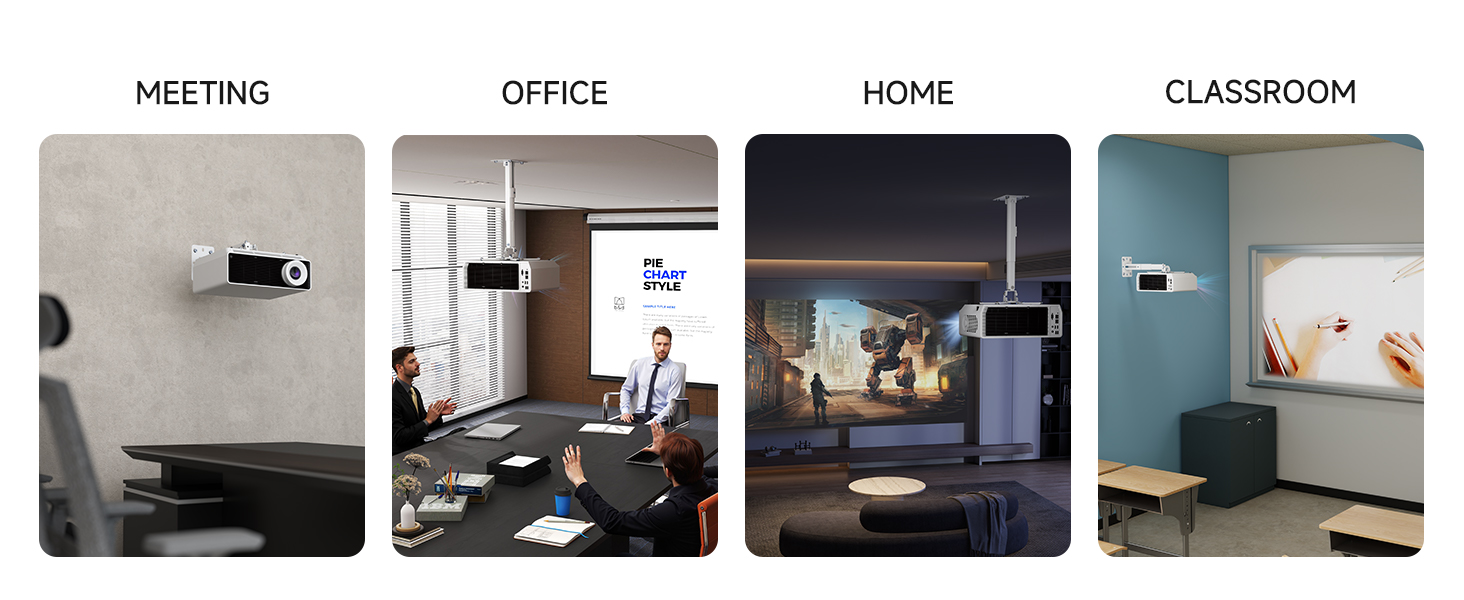 projector wall mount shelf