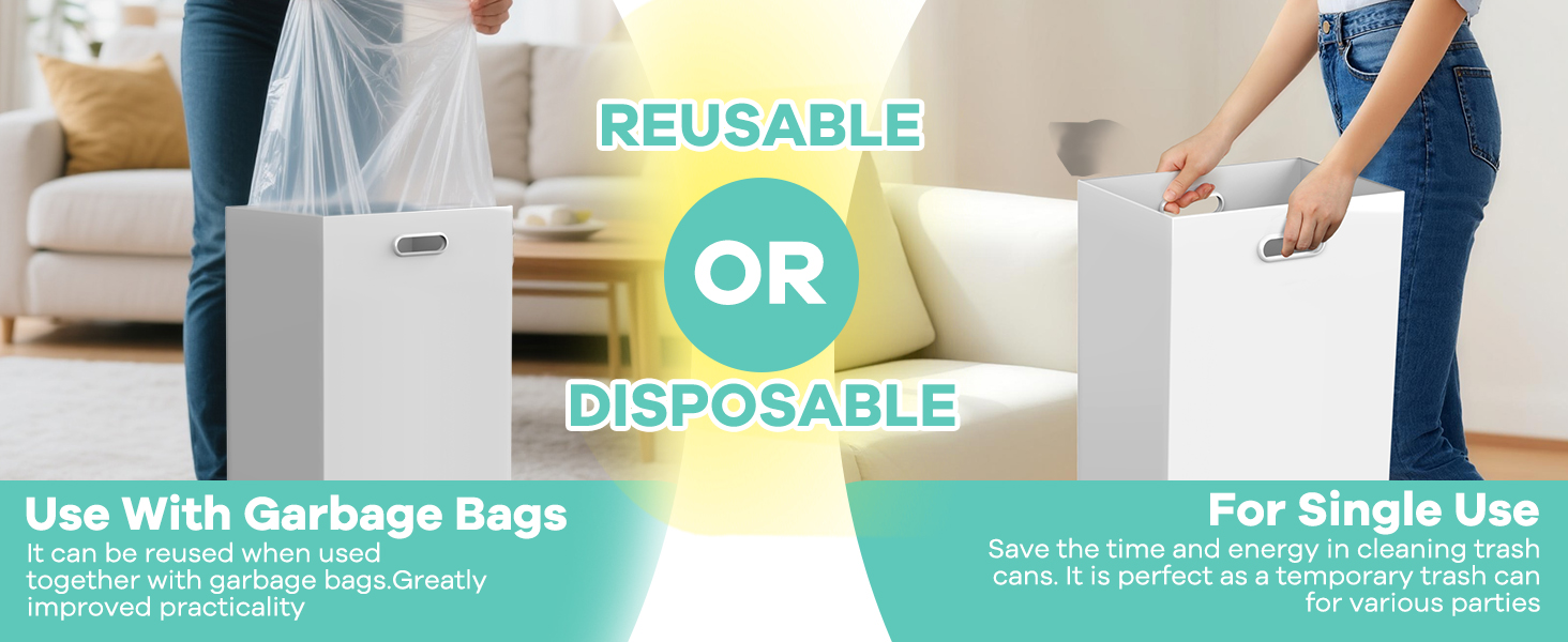 disposable trash cans
