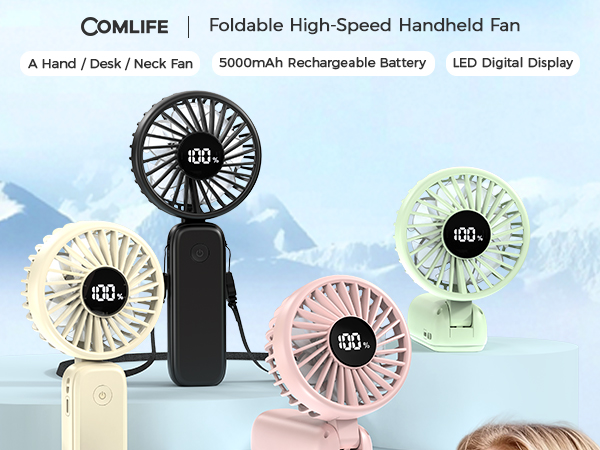 handheld fan foldable handheld fan high speed handheld fan portable handheld fan