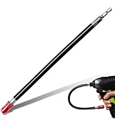 Geinxurn 12Inches Flexible drill bit Extension Screwdriver Bit Holders, 1PACK Flex Shaft Extensio...
