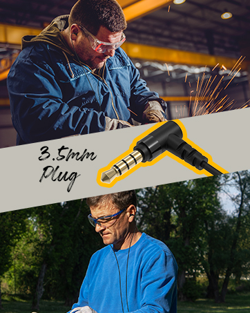 construction ear plug headphones for work; safety headphones