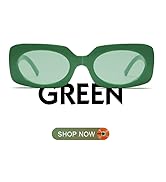 VANLINKER Rectangle Sunglasses for Women Retro Trendy Fashion Glasses Oval Lenses Narrow Thin Squ...