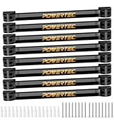 POWERTEC Magnetic Tool Holder Strip 12" 8PK, Metal Magnet Tool Bar Organizers for Garage, Worksho...