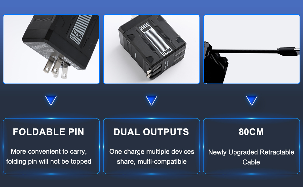 2-in-1 Compatible with Fast Charger