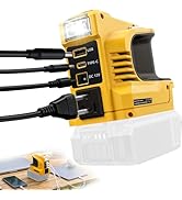 Real 220W Power Inverter Compatible with DeWalt 20V Battery, DC 20V to AC 110V-120V Portable Powe...